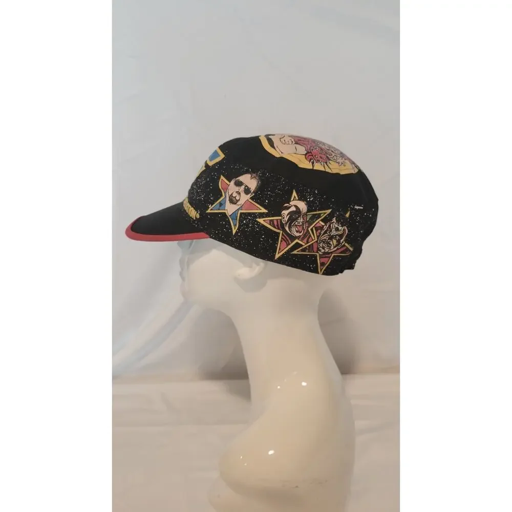 Vintage 1991 WWF Titan Sports All Over Print Wrestling Hat Legion of Doom Hogan